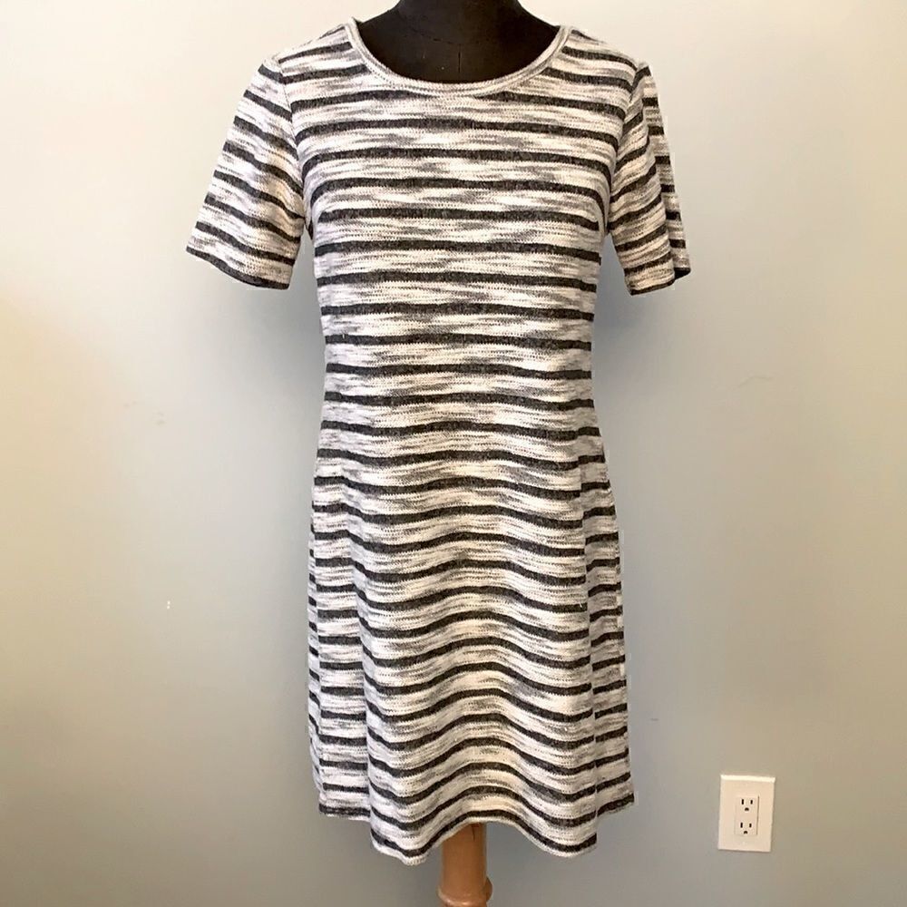 Short Sleeve Striped Dress